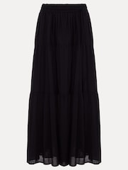 Phase Eight Black Alva Cotton Skirt - Image 6 of 6