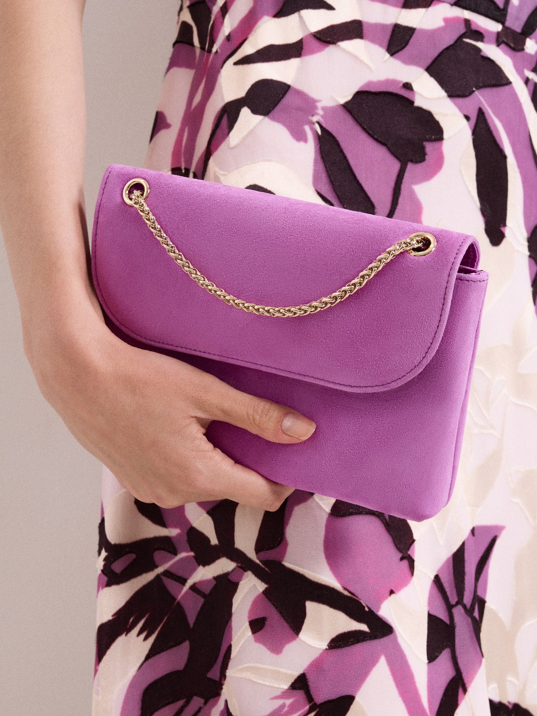 Buy Phase Eight Purple Suede Clutch Bag from Next South Africa