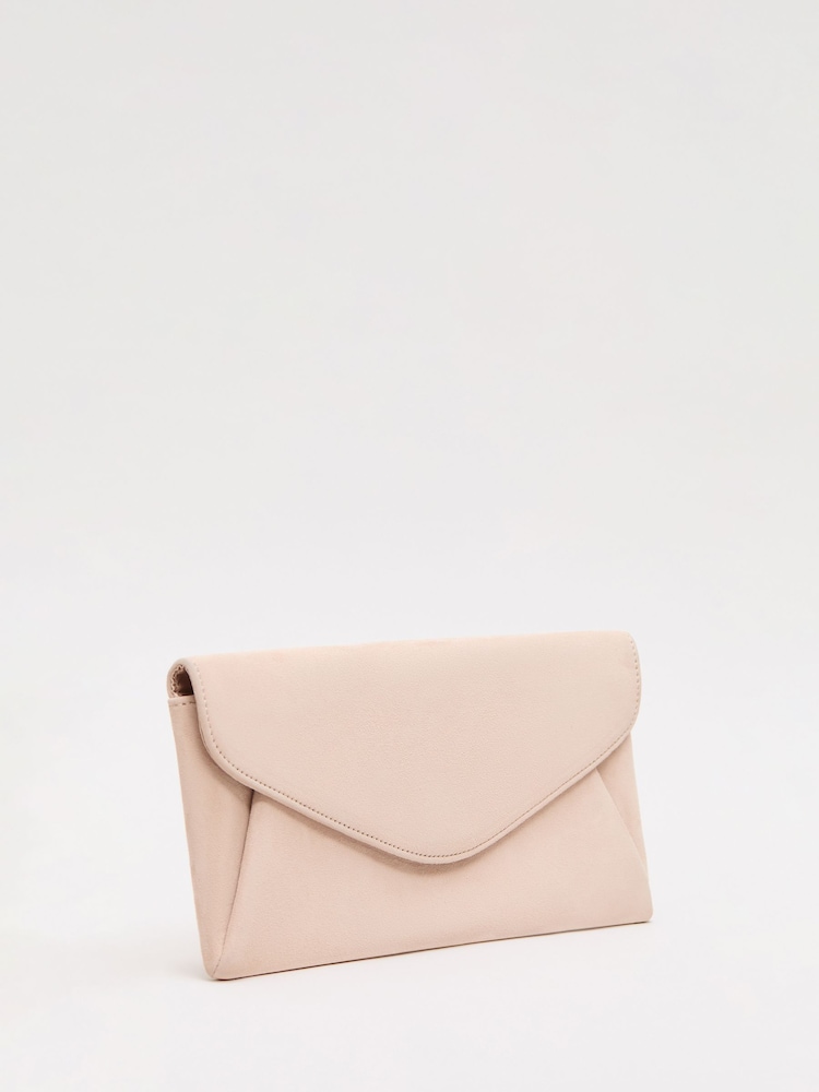 Phase Eight Natural Suede Clutch Bag - Image 2 of 7