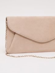 Phase Eight Natural Suede Clutch Bag - Image 3 of 7
