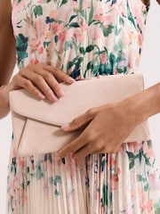 Phase Eight Natural Suede Clutch Bag - Image 6 of 7