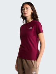 The North Face Red Evolution Simple Dome Slim Fit T-Shirt - Image 1 of 5