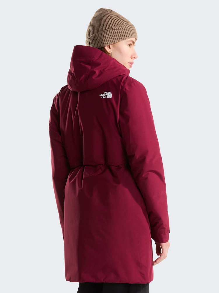 Crveno - The North Face Insulated Hikesteller Parka kišna jakna - Slika 2 od 6