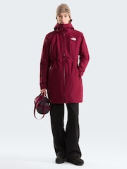Crveno - The North Face Insulated Hikesteller Parka kišna jakna - Slika 4 od 6