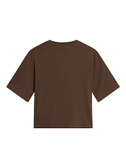 棕色 - The North Face Essential Simple Dome Boxy Relaxed T-Shirt - 5的图像5｝