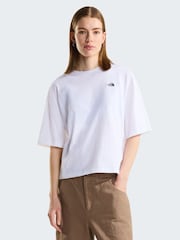 白色 - The North Face Essential Simple Dome Boxy Relaxed T-Shirt - 5的图像1｝