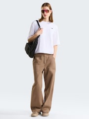 白色 - The North Face Essential Simple Dome Boxy Relaxed T-Shirt - 5的图像3｝