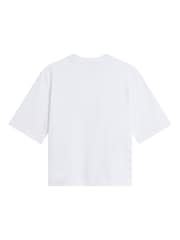 白色 - The North Face Essential Simple Dome Boxy Relaxed T-Shirt - 5的图像5｝