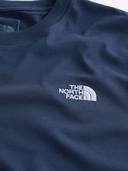 Niebieski - The North Face Evolution Simple Dome Long Sleeve T-Shirt - Obraz 6 z 7