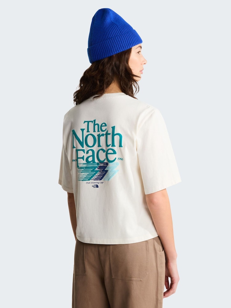 The North Face White Retro Trail Back Graphic Boxy T-Shirt - Image 1 of 5
