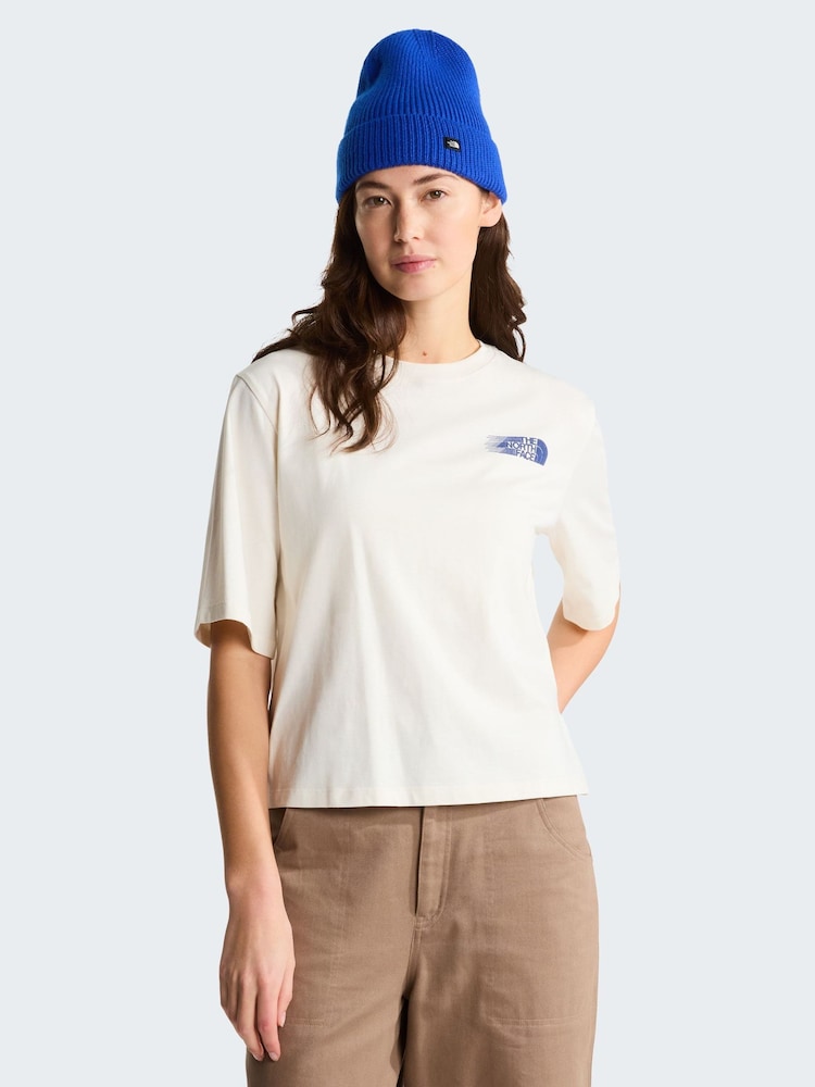 The North Face White Retro Trail Back Graphic Boxy T-Shirt - Image 2 of 5
