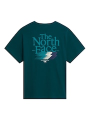 The North Face Green Retro Back Graphic T-Shirt - Image 2 of 3
