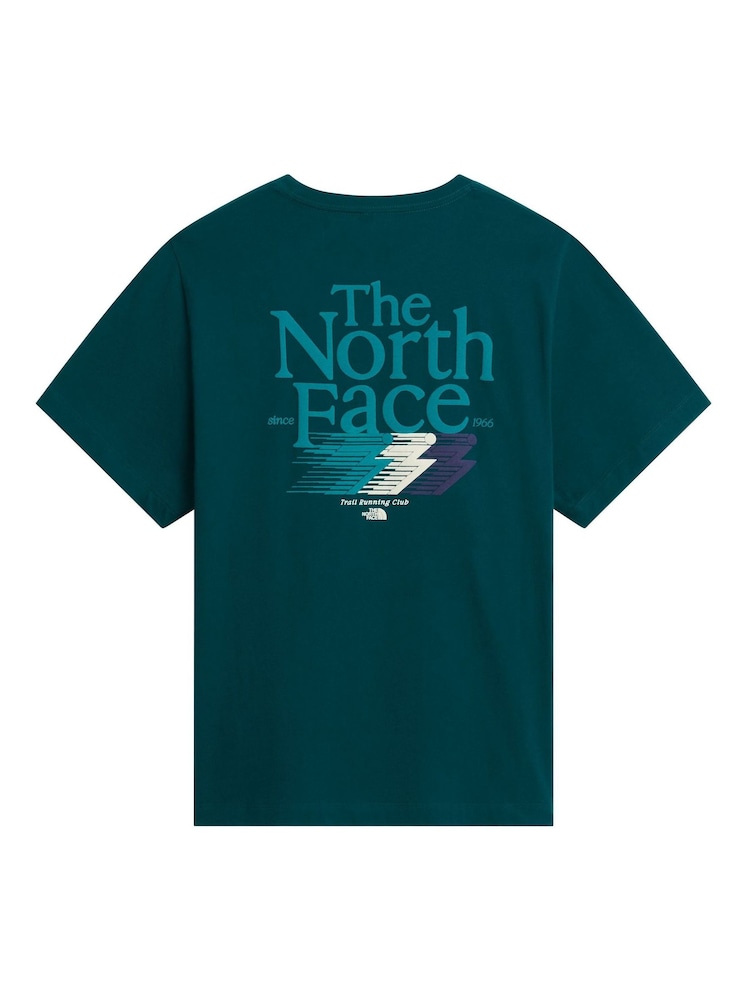 The North Face Green Retro Back Graphic T-Shirt - Image 2 of 3