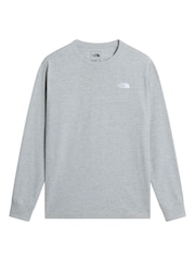 Grå - The North Face Evolution Simple Dome långärmad t-shirt - Bild 4 av 5