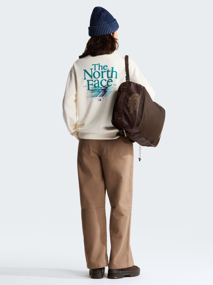 The North Face White Retro Trail Relaxed Graphic Sweat Top - Image 2 of 5