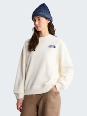 The North Face White Retro Trail Relaxed Graphic Sweat Top - Image 3 of 5