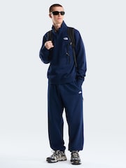 Asul - The North Face Simple Dome Zip Sweat Top - Larawan 2 ng 5