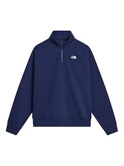 Asul - The North Face Simple Dome Zip Sweat Top - Larawan 4 ng 5