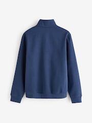 The North Face Blue Simple Dome Zip Sweat Top - Image 7 of 9