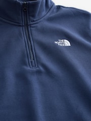 The North Face Blue Simple Dome Zip Sweat Top - Image 8 of 9