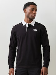 أسود - قميص بولو بأكمام طويلة راغبي Vista من The North Face - صورة 1 من 5