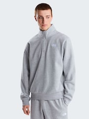 Gray - The North Face Simple Dome Zip Sweat Top - Larawan 1 ng 5