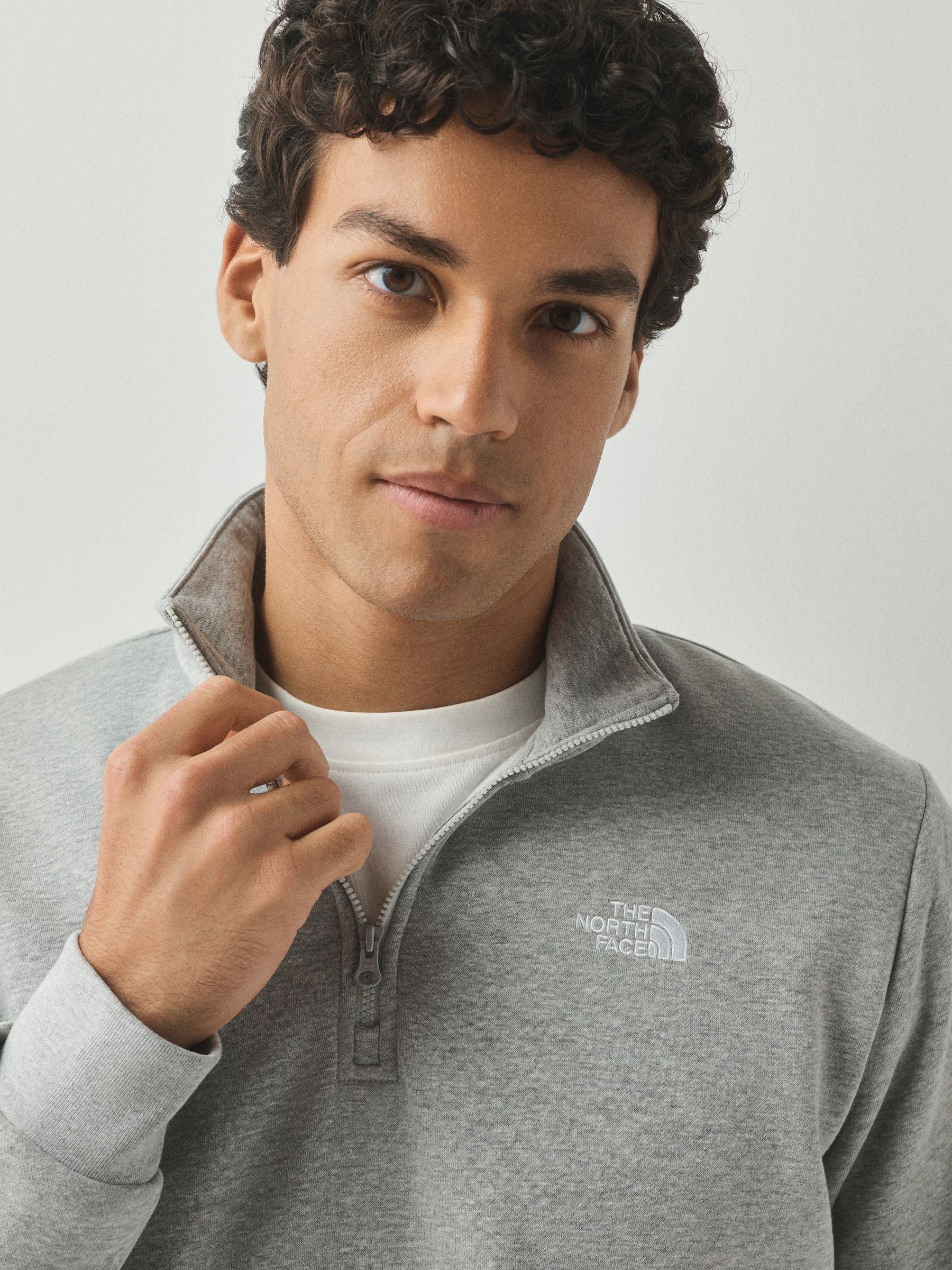 Buy The North Face Grey Simple Dome Zip Sweat Top from Next USA