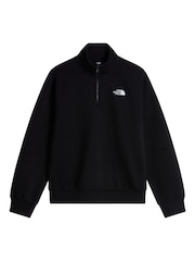 أسود - The North Face Evolution Simple Dome 1/4 Zip Sweat Top - صورة 1 من 1