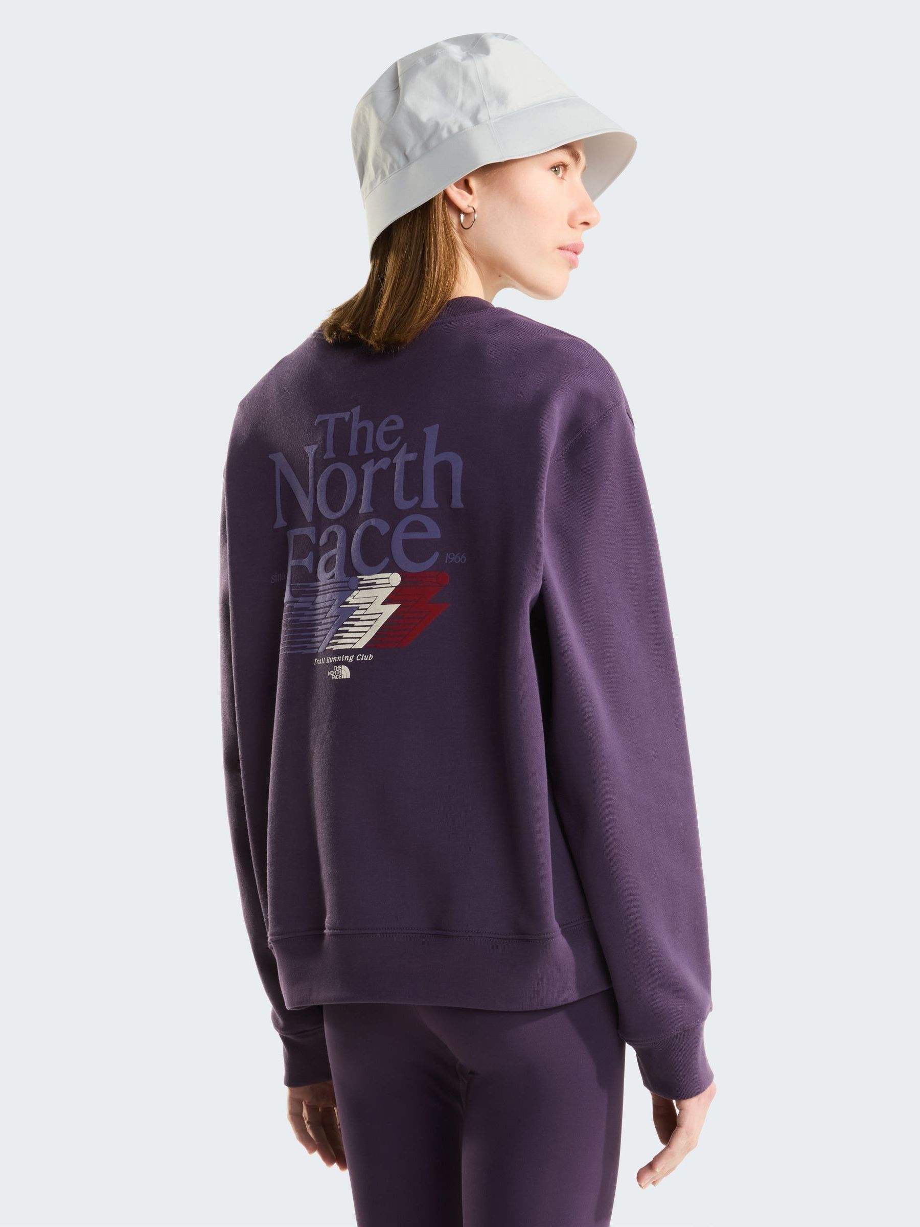 Buy The North Face Purple Retro Trail Relaxed Graphic Sweat Top