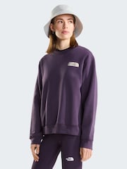 The North Face Purple Retro Trail Relaxed Graphic Sweat Top - Image 1 of 5