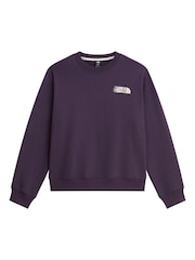 The North Face Purple Retro Trail Relaxed Graphic Sweat Top - Image 4 of 5