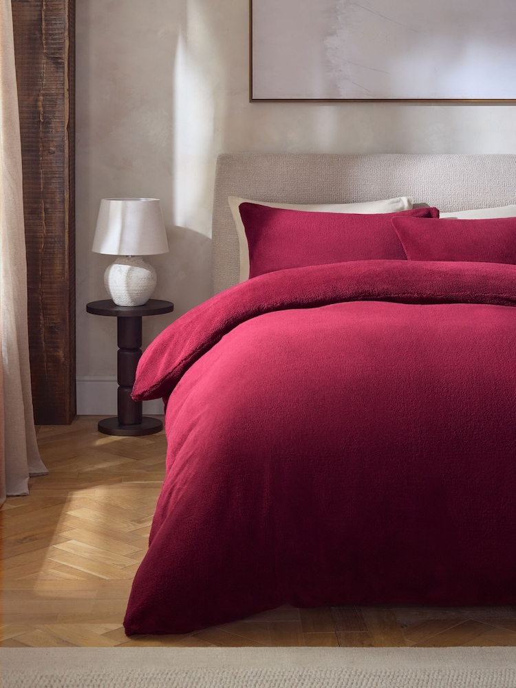 Pink Berry Teddy Fleece Bed Set - Image 1 of 5