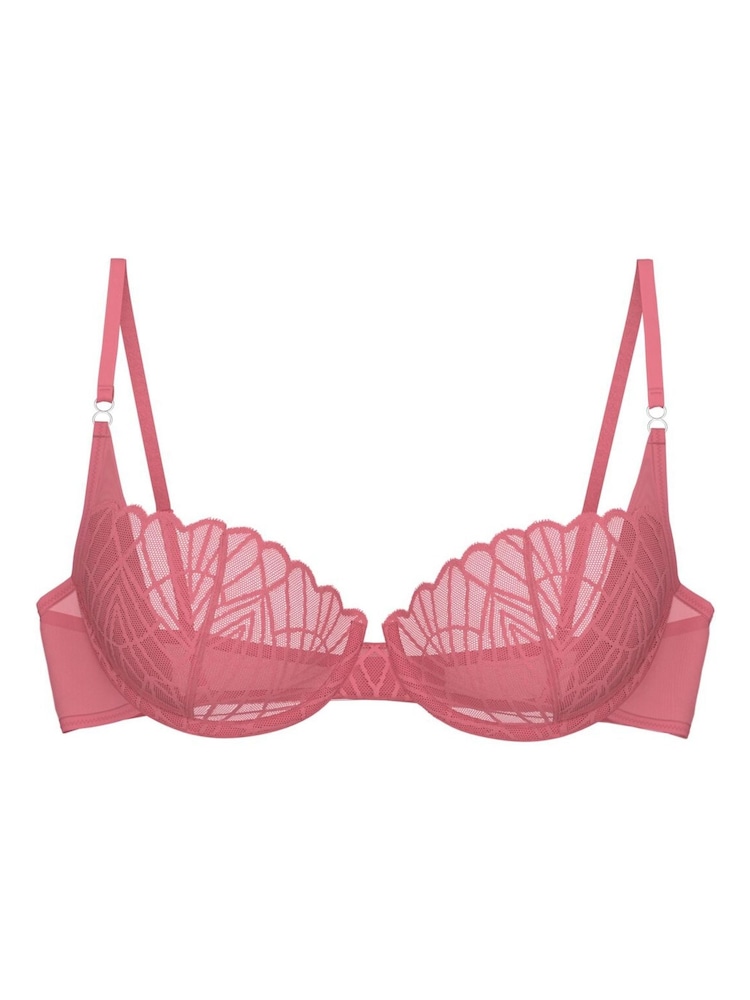 Triumph Pink That Night In Vegas Wired Half Cup Bra - Image 5 of 5 Triumph Pink That Night In Vegas Wired Half Cup Bra - Image 5 of 5