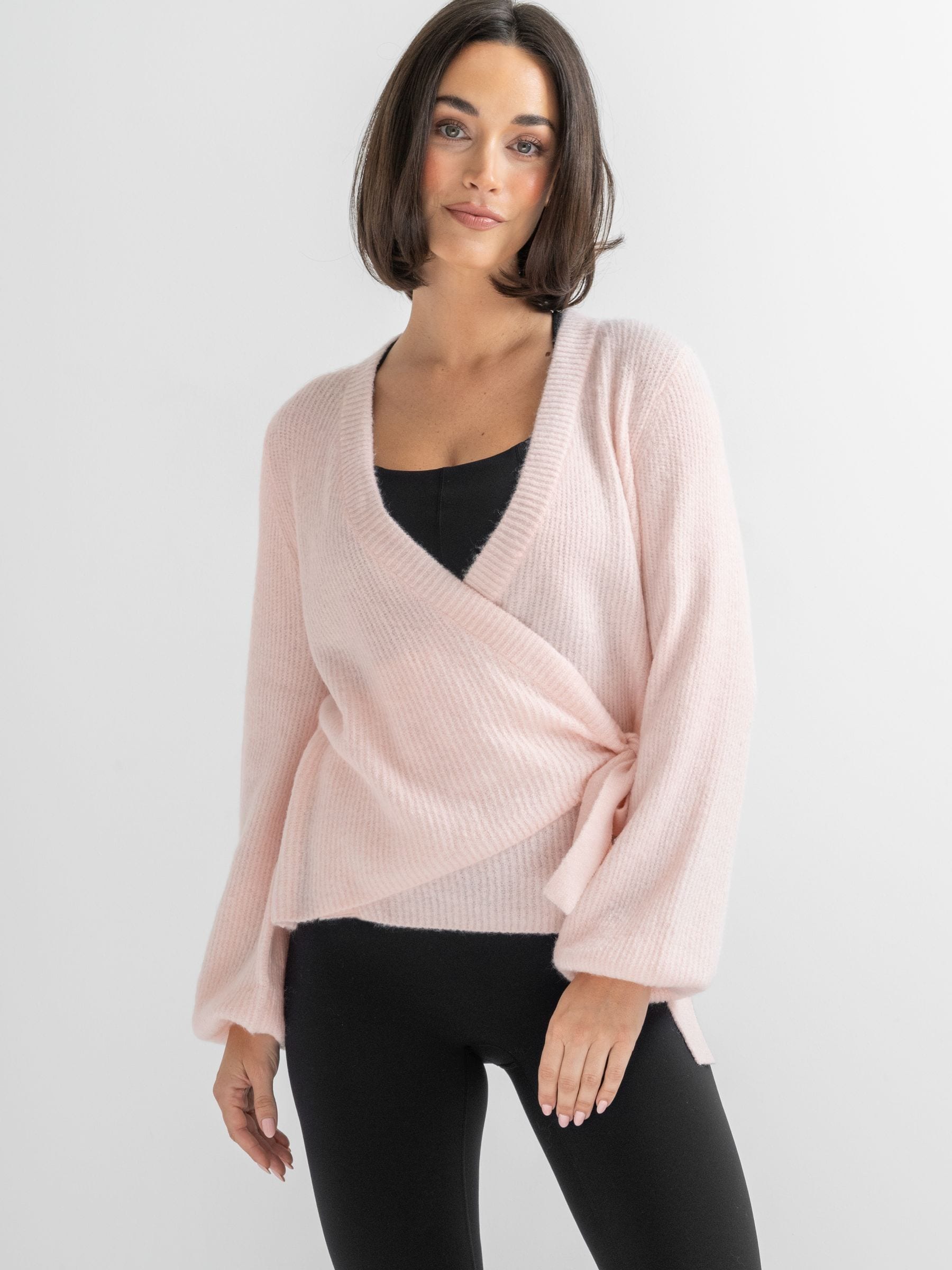 Buy Pour Moi Pink The Cosy Knit Wrap Cardigan from Next USA