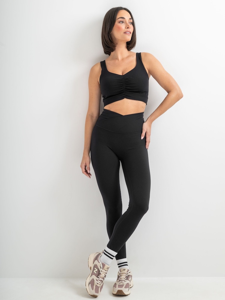 Pour Moi Black The Buttery Soft Moves With You High Waist Leggings - Image 1 of 4 Pour Moi Black The Buttery Soft Moves With You High Waist Leggings - Image 1 of 4
