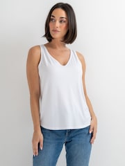 Pour Moi White The Off Duty Sophie Vest Top - Image 1 of 4