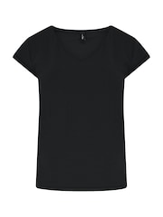 Pour Moi Black The Buttery Soft Moves With You Hidden Support T-Shirt - Image 3 of 4