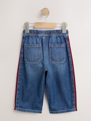 Mid Blue & Red Side Tape Wide Fit Jeans (3mths-7yrs) - Image 7 of 8
