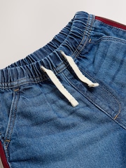 Mid Blue & Red Side Tape Wide Fit Jeans (3mths-7yrs) - Image 8 of 8