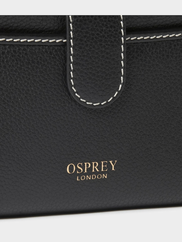 Osprey London The Classic Savanna Leather Matinee Black Purse - Image 5 of 5 Osprey London The Classic Savanna Leather Matinee Black Purse - Image 5 of 5