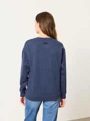 FatFace Sienna Navy Locally Grown Graphic Crew Sweat Top - Image 2 of 6
