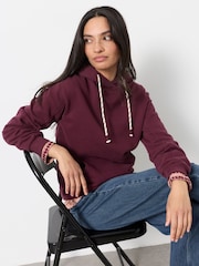 FatFace Freya Dark Purple Overhead Hoodie - Image 3 of 5