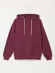 FatFace Freya Dark Purple Overhead Hoodie - Image 5 of 5