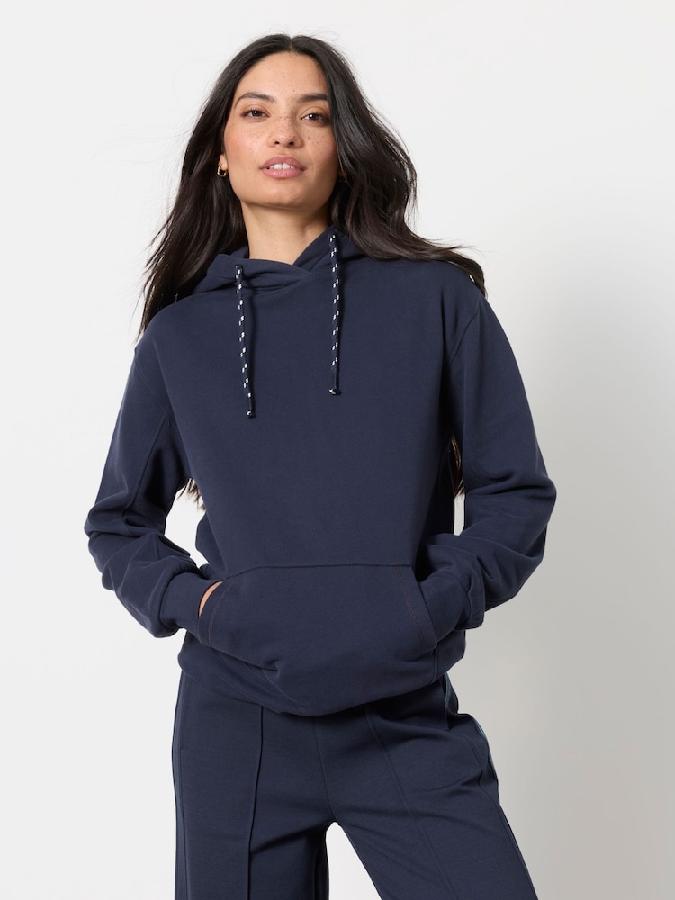 FatFace Freya Navy Overhead Hoodie - Image 1 of 5
