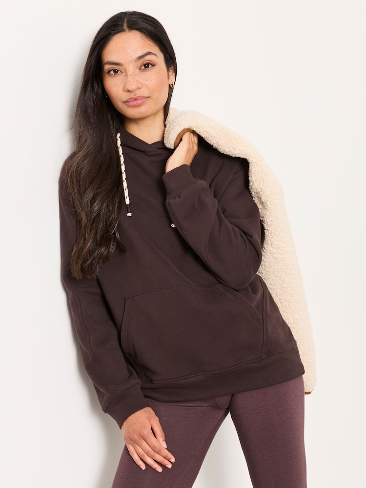 FatFace Freya Chocolate Brown Overhead Hoodie - Image 1 of 6