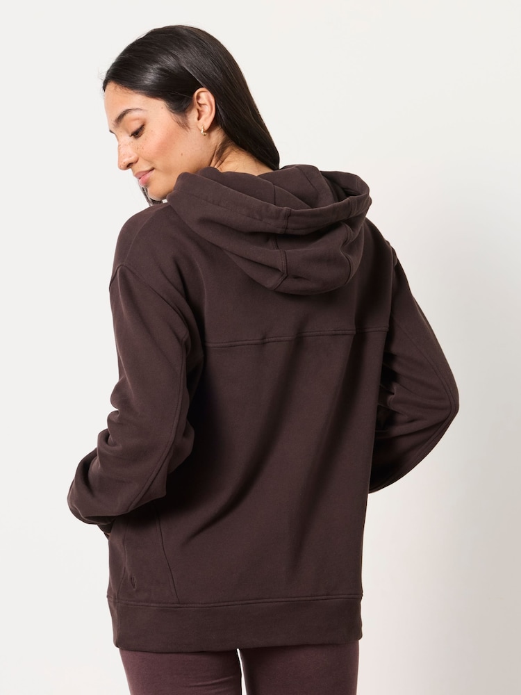 FatFace Freya Chocolate Brown Overhead Hoodie - Image 2 of 6