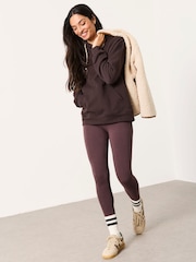 FatFace Freya Chocolate Brown Overhead Hoodie - Image 4 of 6