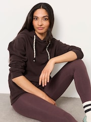 FatFace Freya Chocolate Brown Overhead Hoodie - Image 5 of 6
