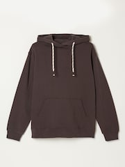 FatFace Freya Chocolate Brown Overhead Hoodie - Image 6 of 6