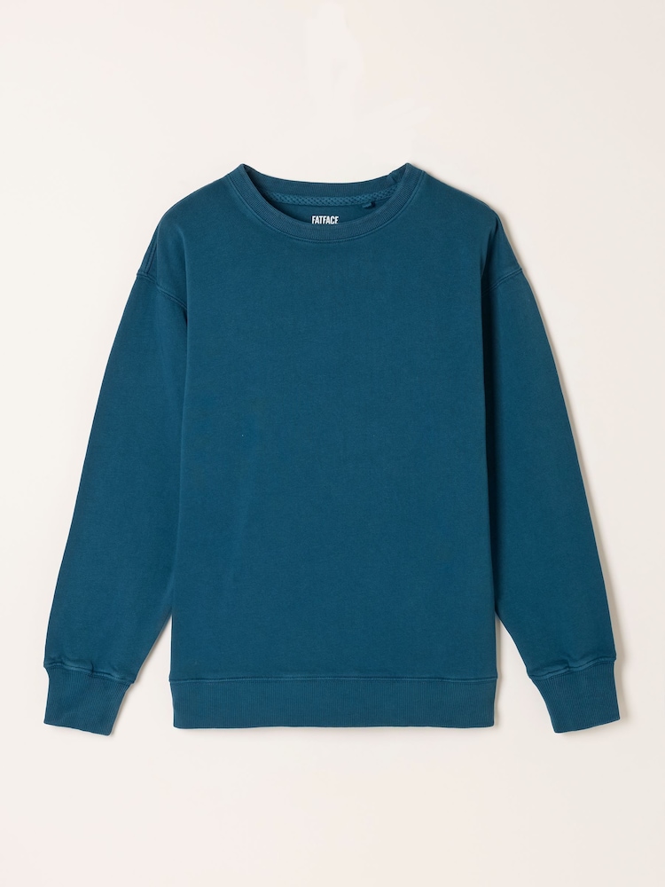 FatFace Georgia Indigo Blue Crew Sweat Top - Image 5 of 5